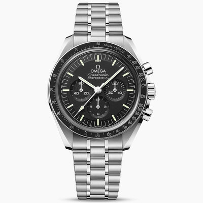 OMEGA 歐米茄 手錶 機械錶 42mm 登月錶 黑面盤 鋼錶帶 310.30.42.50.01.002