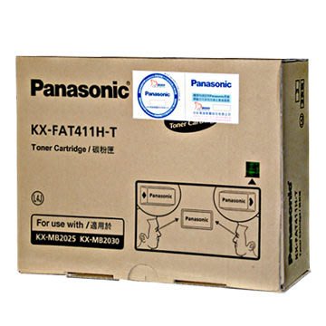 【OA補給站】含稅Panasonic KX-FAT411H-T原廠碳粉匣(1盒3入) 適用:KX-MB2025/2030
