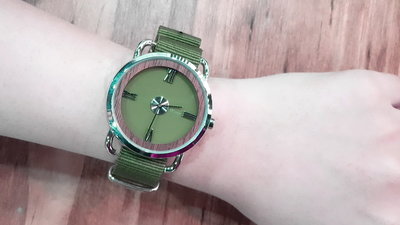 軍綠色帆布錶帶 / NOTO錶帶～18mm「國王時計全年折扣店」