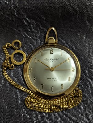 【完整美品】1960年代停產美品，日本星辰CITIZEN（立體全數字）包金手上鍊古董機械錶