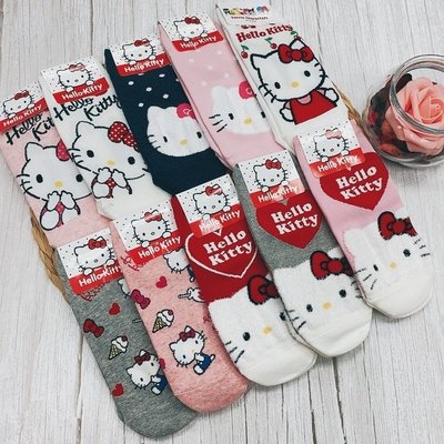 HELLO KITTY 三麗鷗  韓國襪子 短襪 女襪 凱蒂貓