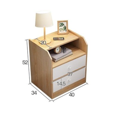床頭柜置物架小柜子儲物柜簡易北歐床邊收納柜臥室簡約現代經濟型WJ