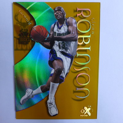 ~ Glenn Robinson ~ 1998-99年EX老卡 透明紙雕塑膠設計 NBA球星 球員卡