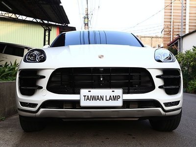 《※台灣之光※》全新Porsche保時捷MACAN 改TURBO樣式前保桿總成前大包含配件PP材質台灣製