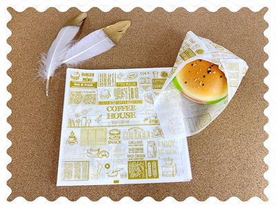L袋/漢堡袋💎18cm限量圖款:日本白牛33g淋膜L紙袋,紙光滑柔軟好折,500入/包🌼超商最多可寄2包