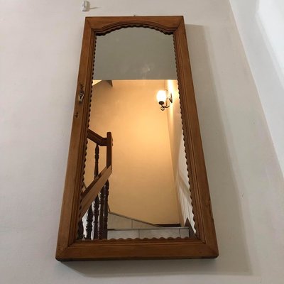 超美的檜木衣櫥鏡子
