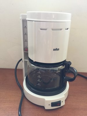 德國 百靈  咖啡壺  BRAUN 白色  4人 0.4L KF-12 KF12 (咖啡機+玻璃壺+濾網)