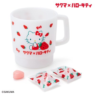 41+現貨不必等 有糖果 日本製  Y拍最低價 正版授權 美奈米杯裝 空杯價 KITTY 美樂蒂 草莓糖 數量有限