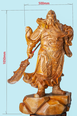 1999年三義雕刻師關公作品，樟木
