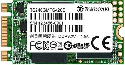 《SUNLINK》Transcend 創見 MTS420S 240GB M.2 2242 SATA SSD 固態硬碟