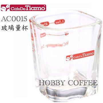【豐原哈比店面經營】TIAMO AC0015 義式濃縮方型玻璃量杯 刻度杯 盎司杯 2oz/60CC