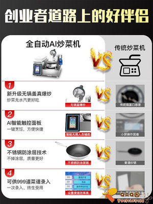 賽米控炒菜機商用全自動智能炒菜鍋自動投料炒飯機炒菜機器人-QAQ囚鳥