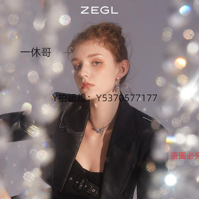 項鏈 ZEGL蝴蝶項鏈女小眾設計感年新款潮choker項圈鎖骨頸鏈配飾品