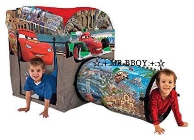 ☆:+:MR.BBOY:+:☆ Playhut 迪士尼 Cars麥昆 汽車總動員 兒童帳篷含爬行隧道 遊戲玩具屋 球屋