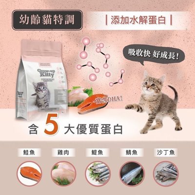 *COCO*美式優選幼貓-(水解蛋白+螺旋藻)16kg天然貓糧幼貓TOPRATION台灣製造