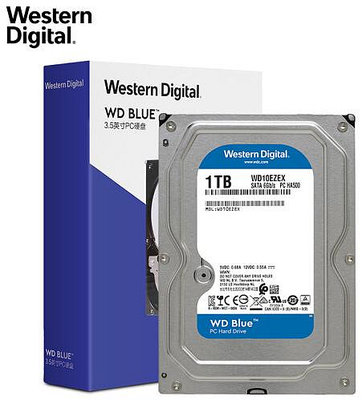 WD/西部數據 WD10EZEX 1T 臺式機存儲西數1TB 單碟藍盤64M 1000G -亞德機械五金家居