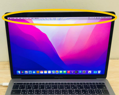 台中 2017年 MacBook Pro 13吋 i5 (2.3) 8G 256G 太空灰 灰色 577次 螢幕有問題