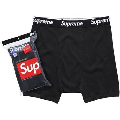 【xsPC】2015 Supreme x Hanes Boxer Briefs 單件 黑色/白色 內褲 全新正品