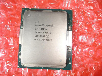 【電腦零件補給站】Intel Xeon Processor E7-4820 v4 CPU 正式版 10核心 20執行緒