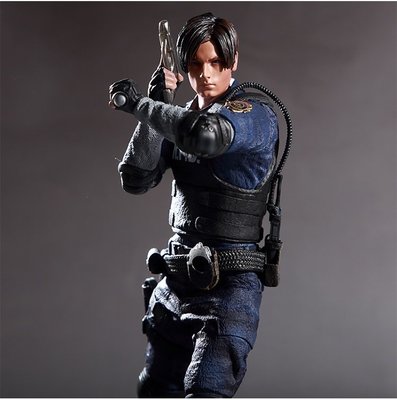 清倉Resident Evil 國產 惡靈古堡 生化危機2 里昂 手辦 1比6 模型 遊戲 擺件雕像周邊 28CM