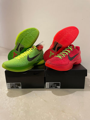 全新現貨真品公司貨Nike Kobe 6 Protro Grinch Reverse US10.5 不分售 青竹絲 聖誕 反轉