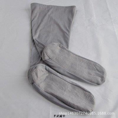 佛教用品超舒適純棉僧襪長筒綁帶僧襪僧人和尚襪子吸汗透氣大襪子-促銷