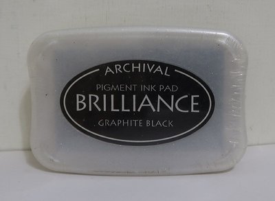 Brilliance 亮彩印台/打印台/印泥(日本製)Graphite Black