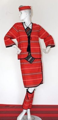 *原住民服飾...麗琦名坊*....泰雅族傳統套裝(紅)
