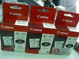 ☆呈運☆庫存品CANON BC-03 BC03原廠黑色墨水匣 適用:佳能噴墨印表機BJ100/BJ200/BJC200