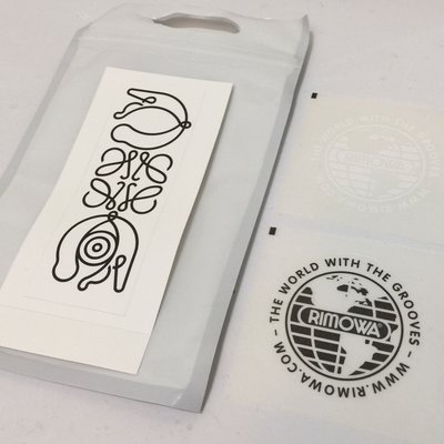 RIMOWA 行李箱 貼紙 旅行記憶 複古貼畫 個性 防水 拉杆箱 貼紙 白 黑 印花圖騰（ㄧ組三張）