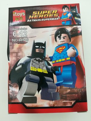愛玩 I Toys 玩具 超級英雄 超人VS 蝙蝠俠 BatmanVSuperman 6 號