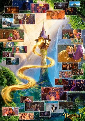 缺 日本拼圖 迪士尼 長髮公主 Rapunzel 樂佩 魔髮奇緣 2000片迷你拼圖，DG2000-616