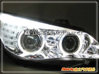 ※ 鑫立汽車精品 ※ E60 03-08 LED 雙魚眼 雙光圈 黑底 大燈 頭燈 原廠HID 可沿用 台灣製造