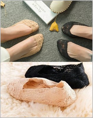 (玫瑰Rose984019賣場~2)韓國蕾絲透氣隱形襪.船型襪.淺口襪~360度四週圍矽膠止滑條設計(不是舊款腳跟防滑)