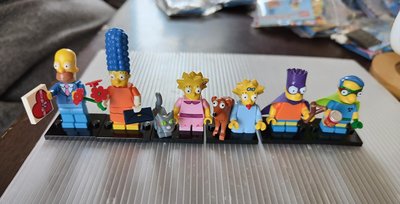 正版樂高人偶 Lego 71009 辛普森二代 1-6號 有外袋說明書