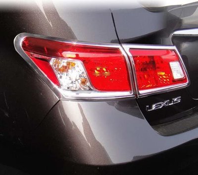 ~圓夢工廠~ Lexus ES350 2009~2012 鍍鉻車燈框 後燈框 尾燈框 鍍鉻銀飾框