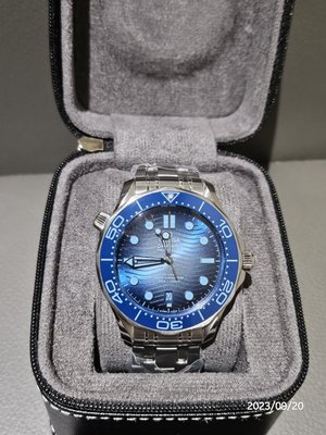 [全新現貨］OMEGA 75周年 Summer Blue 潛水300米系列 同軸擒縱42毫米大師天文台腕錶210.30.42.20.03.003