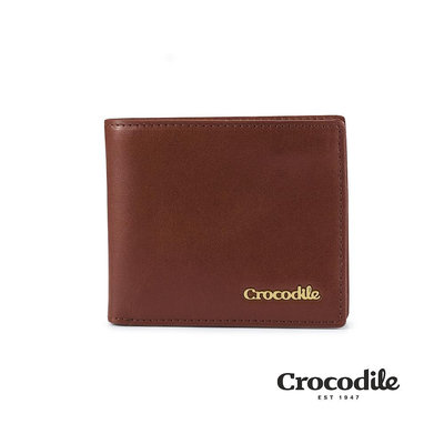 Crocodile鱷魚皮件 真皮短夾 男皮夾 錢包推薦 8卡零錢袋 Naturale 5-0103-11004-新品上市