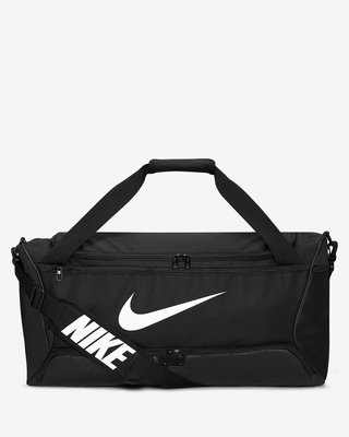 NIKE Brasilia 9.5 訓練帆布包 提袋 行李袋 旅行袋 運動提袋 健身包 60公升 DH7710-010 黑白