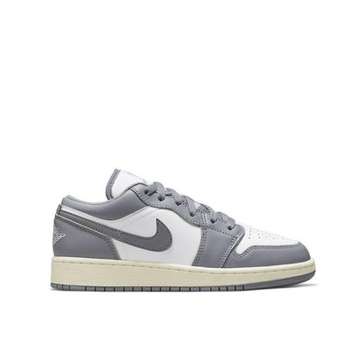 NIKE 女鞋 AIR JORDAN 1 GS VINTAGE GREY 灰白【553560-053】