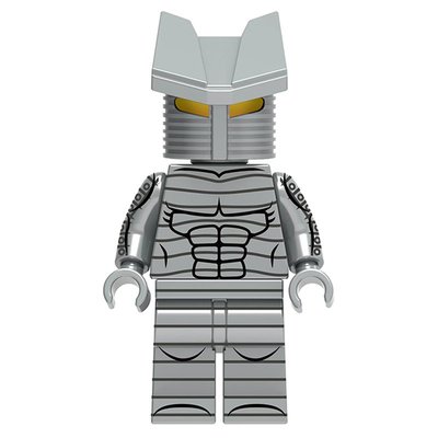 【積木班長】CQ02哨兵X戰警英雄哨兵機器人電鍍銀漆英雄超級英雄人偶相容積木