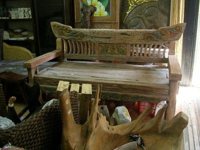 【窩,巴里島】 老木貴妃椅 實木 古董 沙發