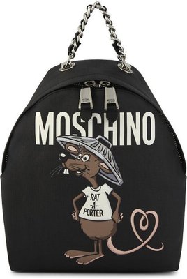 Moschino Cartoon rodent-print backpack 大型後背包 老鼠