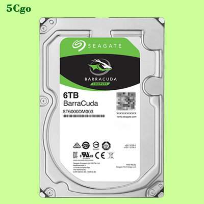5Cgo【含稅】Seagate/希捷 新酷魚/新梭魚 ST6000DM003 6TB 5.4k桌上型電腦機械監控硬碟