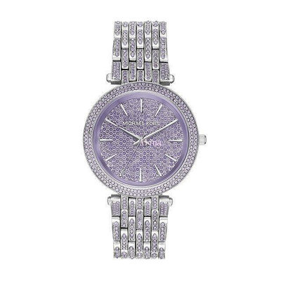 熱賣精選現貨促銷 美國代購Michael Kors MK3850 閃耀星鑽腕錶 粉紫手錶 歐美時尚 明星同款