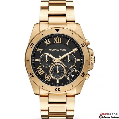 潮牌Michael Kors MK8481 男錶 MK 不鏽鋼三眼計時手錶 流行腕錶  美國正品-雙喜生活館