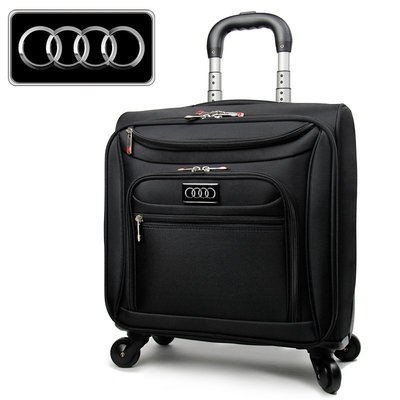 【上品居家生活】Audi 奧迪 萬向輪款 16吋 筆記型電腦/筆電用 登機箱/行李箱/拉桿箱/拉杆箱/旅行箱