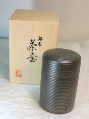OSAKA SUZUKI~日本製造~cb-i-k~大阪錫器~1-5~千壽~黑~純錫茶罐~100g~錫製品~咖啡豆~超取免運~