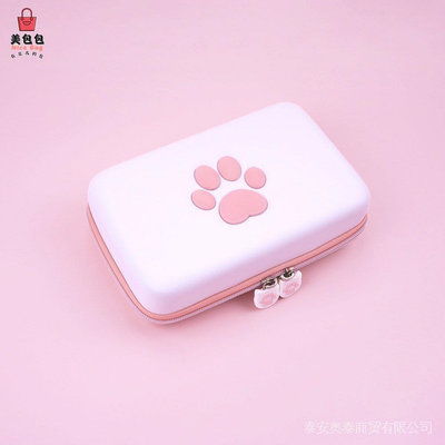 Geekshare Cat Paw 便攜包 - 白色  用於 Nintendo Switch 和 OLED 和 Swit 收納包