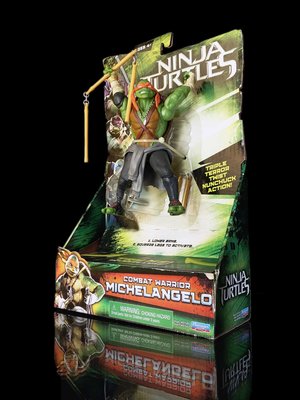 2FTG 櫃 ： MICHELANGCELO 米開朗基羅 忍者龜 2014 TMNT PLAYMATES 富貴玩具店